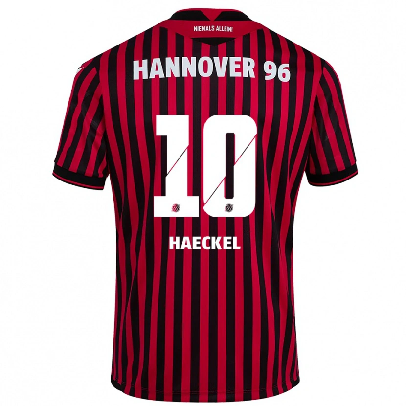 Danxen Män Franziska Haeckel #10 Röd Svart Hemmatröja Matchtröjor 2025/26 Tröjor T-Tröja