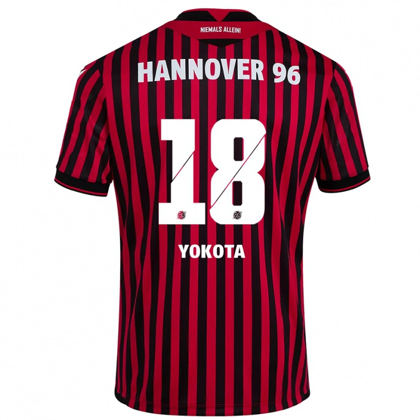 Danxen Män Daisuke Yokota #18 Röd Svart Hemmatröja Matchtröjor 2025/26 Tröjor T-Tröja