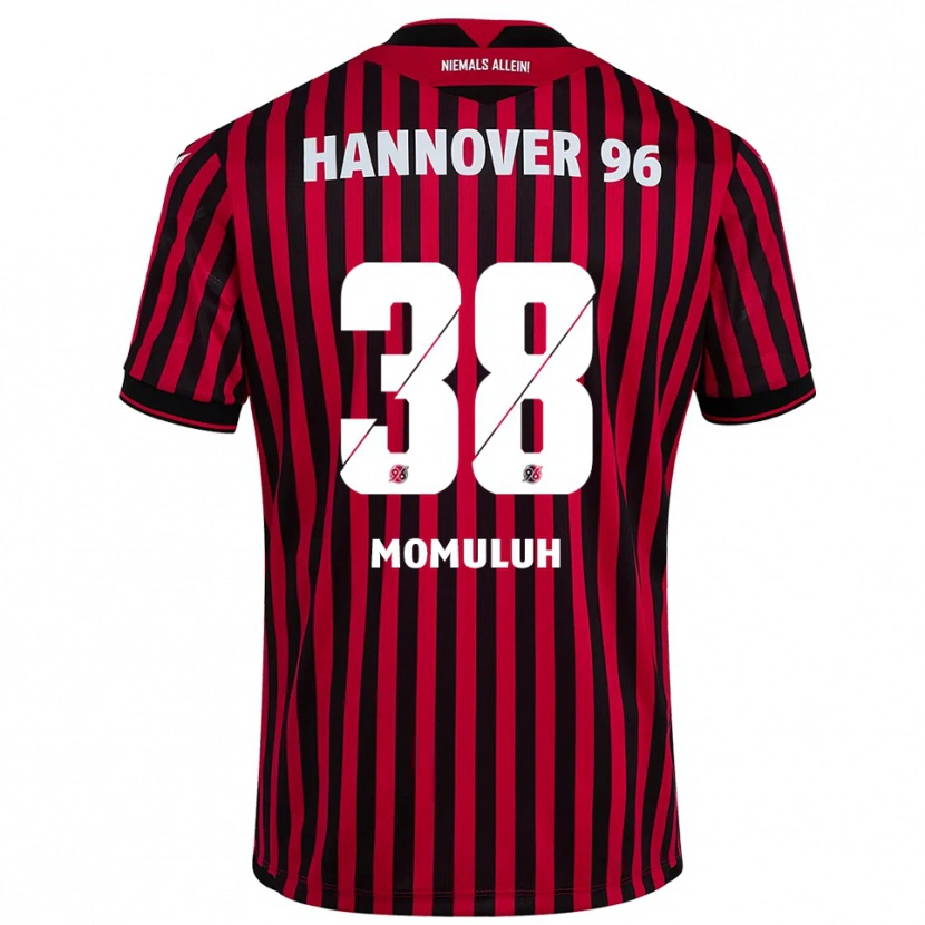 Danxen Män Monju Momuluh #38 Röd Svart Hemmatröja Matchtröjor 2025/26 Tröjor T-Tröja