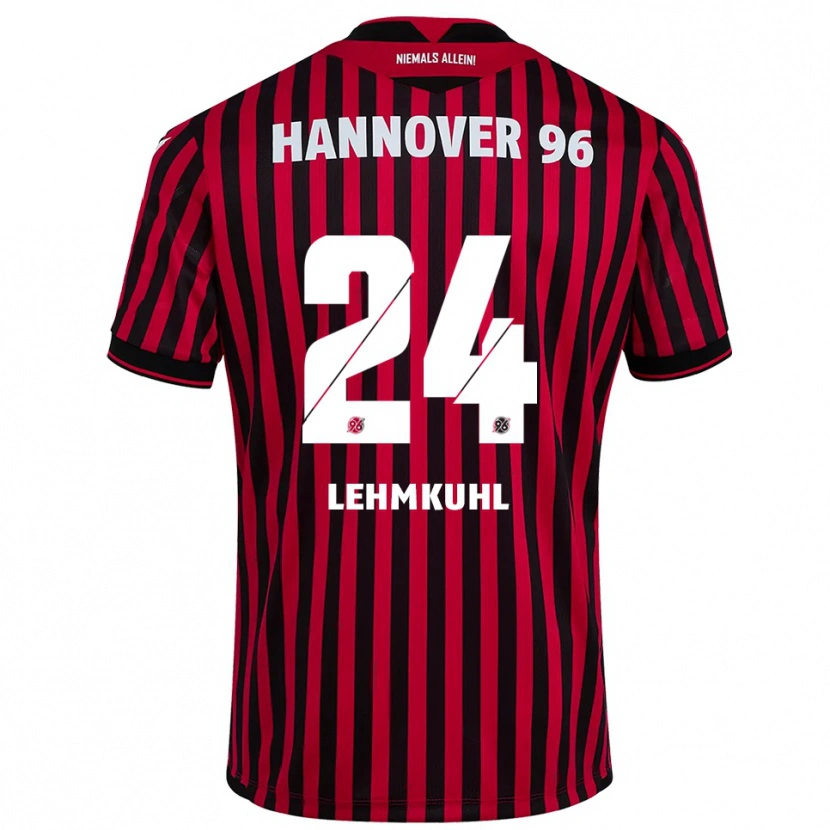 Danxen Män Camillo Lehmkuhl #24 Röd Svart Hemmatröja Matchtröjor 2025/26 Tröjor T-Tröja