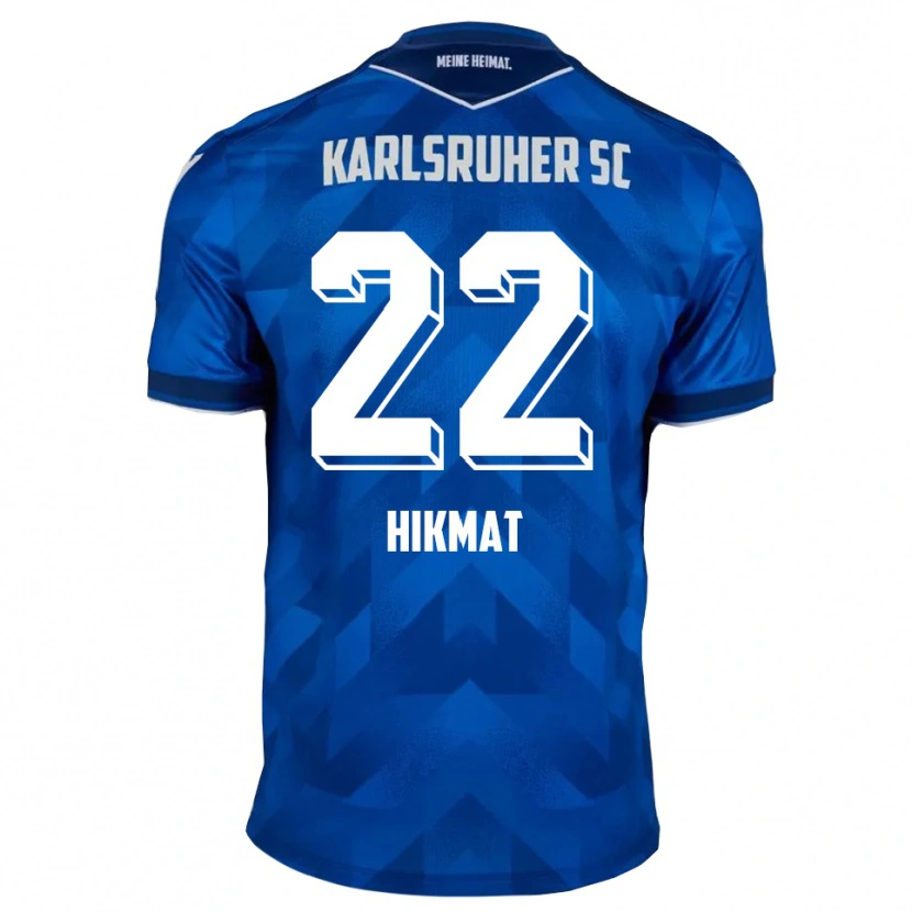 Danxen Män Soufiane Hikmat #22 Blå Vit Hemmatröja Matchtröjor 2025/26 Tröjor T-Tröja