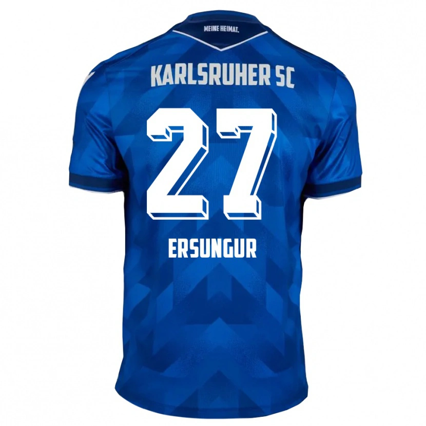 Danxen Män Ali-Eren Ersungur #27 Blå Vit Hemmatröja Matchtröjor 2025/26 Tröjor T-Tröja