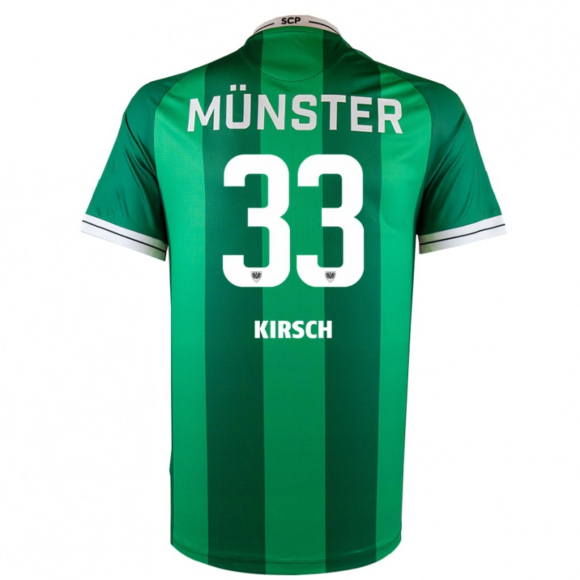Danxen Män Marian Kirsch #33 Grön Vit Hemmatröja Matchtröjor 2025/26 Tröjor T-Tröja