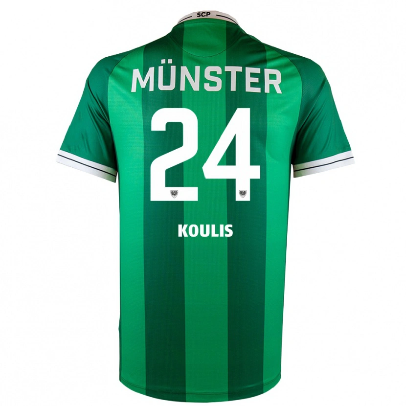 Danxen Män Niko Koulis #24 Grön Vit Hemmatröja Matchtröjor 2025/26 Tröjor T-Tröja