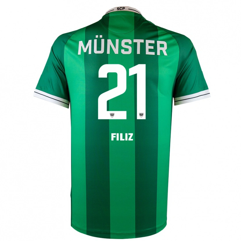 Danxen Män Mete Filiz #21 Grön Vit Hemmatröja Matchtröjor 2025/26 Tröjor T-Tröja