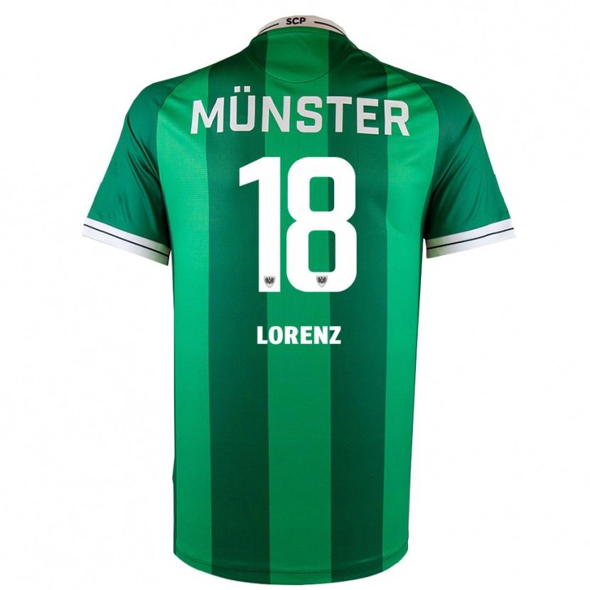 Danxen Män Marc Lorenz #18 Grön Vit Hemmatröja Matchtröjor 2025/26 Tröjor T-Tröja