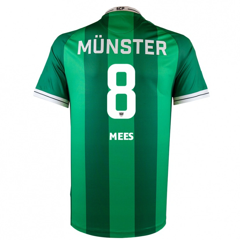 Danxen Män Joshua Mees #8 Grön Vit Hemmatröja Matchtröjor 2025/26 Tröjor T-Tröja
