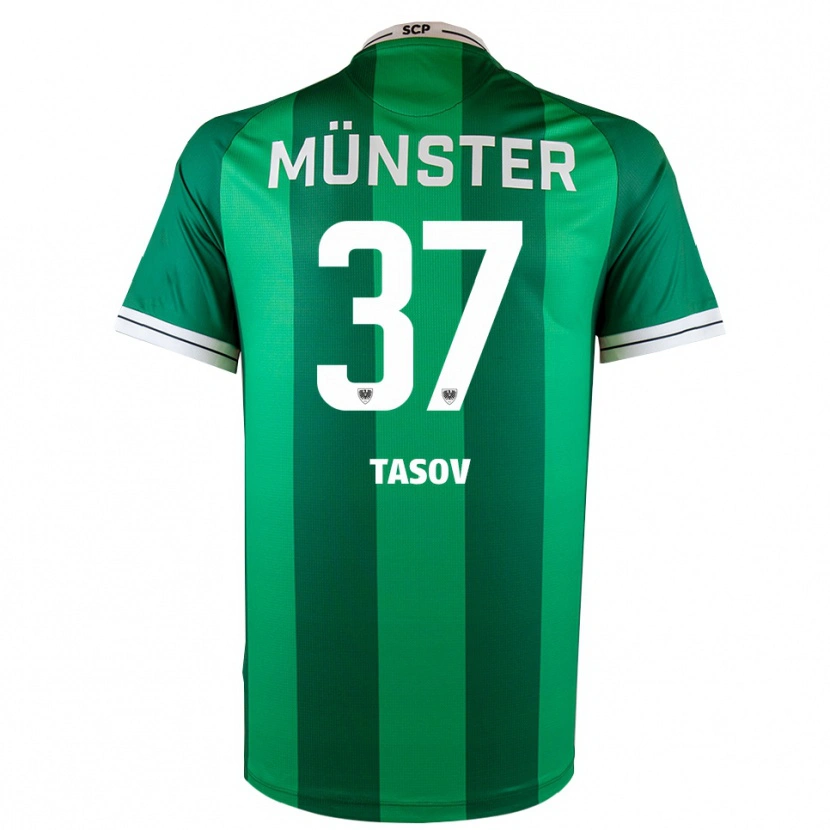 Danxen Män Leon Tasov #37 Grön Vit Hemmatröja Matchtröjor 2025/26 Tröjor T-Tröja