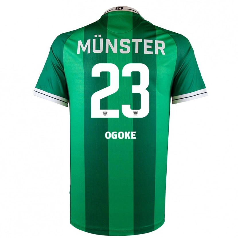 Danxen Män Desmond Ogoke #23 Grön Vit Hemmatröja Matchtröjor 2025/26 Tröjor T-Tröja