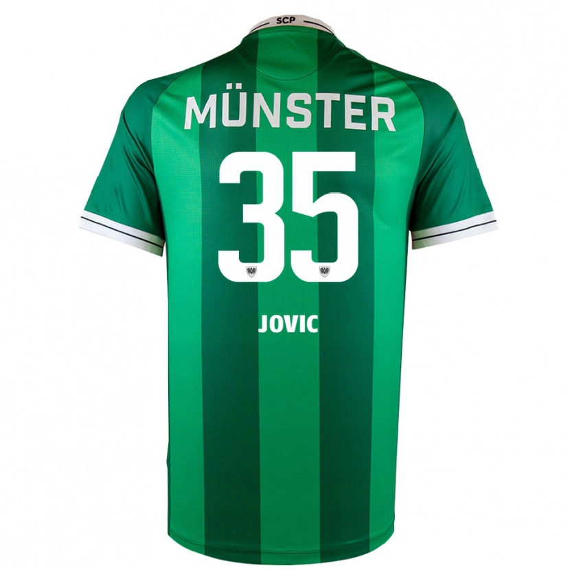 Danxen Män Jovan Jovic #35 Grön Vit Hemmatröja Matchtröjor 2025/26 Tröjor T-Tröja
