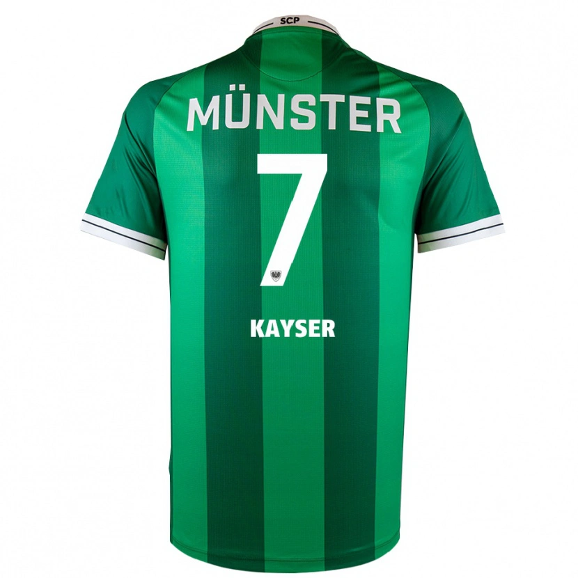 Danxen Män Leon Kayser #7 Grön Vit Hemmatröja Matchtröjor 2025/26 Tröjor T-Tröja