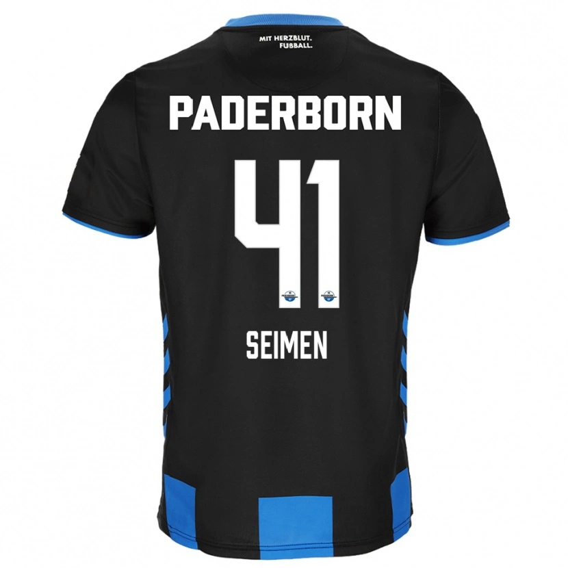 Danxen Män Dennis Seimen #41 Svart Blå Hemmatröja Matchtröjor 2025/26 Tröjor T-Tröja