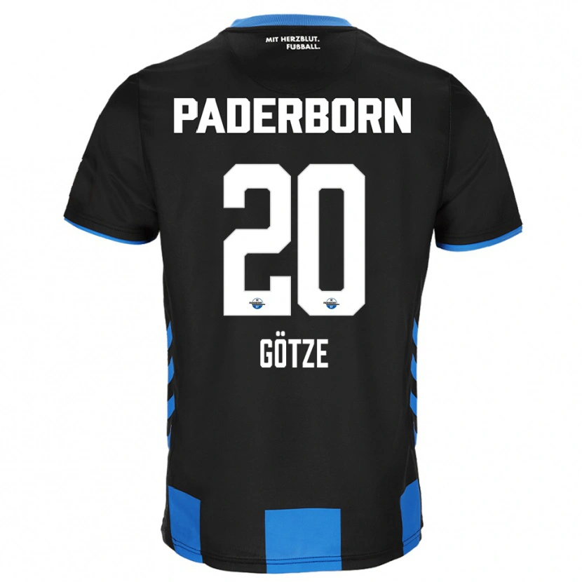 Danxen Män Felix Götze #20 Svart Blå Hemmatröja Matchtröjor 2025/26 Tröjor T-Tröja