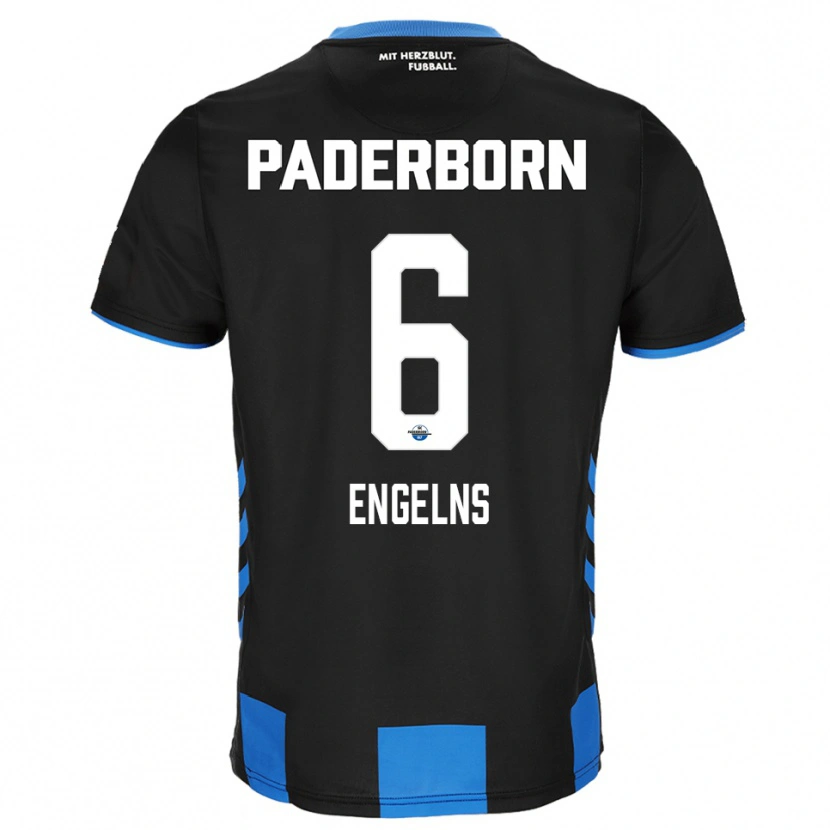 Danxen Män Luis Engelns #6 Svart Blå Hemmatröja Matchtröjor 2025/26 Tröjor T-Tröja