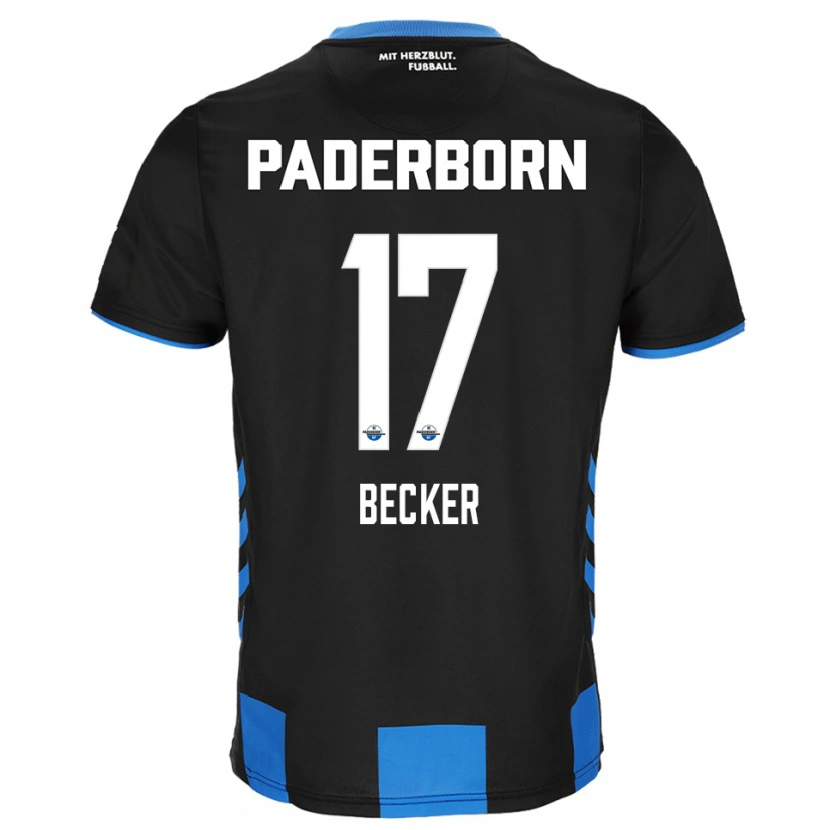 Danxen Män Marlon Becker #17 Svart Blå Hemmatröja Matchtröjor 2025/26 Tröjor T-Tröja