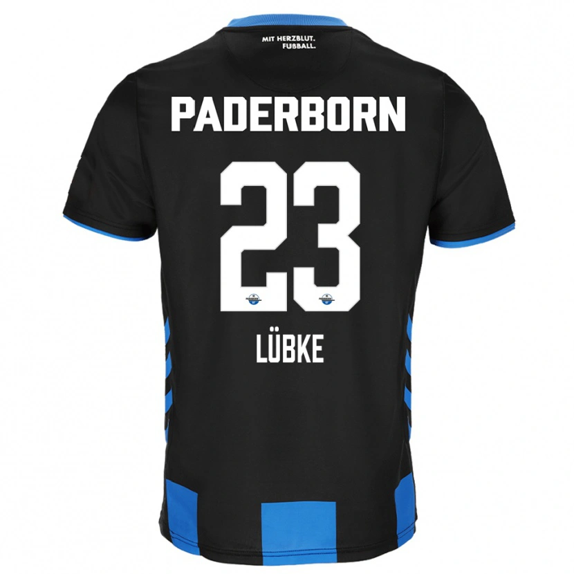 Danxen Män Jesper Lübke #23 Svart Blå Hemmatröja Matchtröjor 2025/26 Tröjor T-Tröja