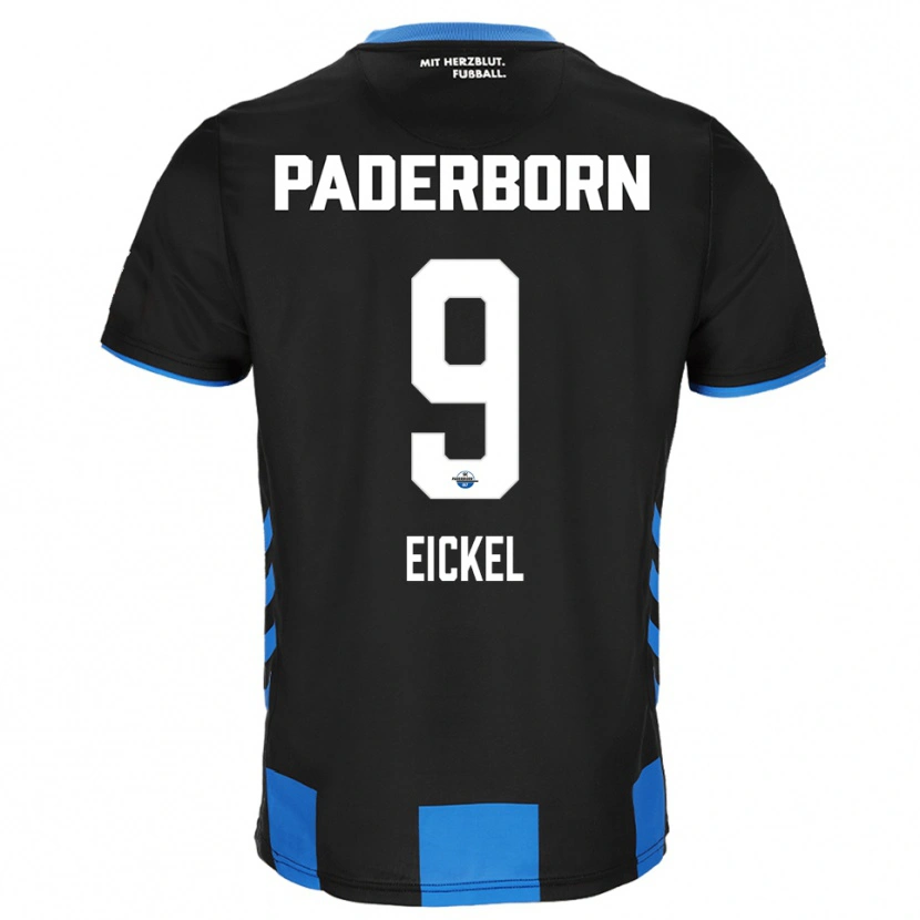 Danxen Män Lasse Eickel #9 Svart Blå Hemmatröja Matchtröjor 2025/26 Tröjor T-Tröja