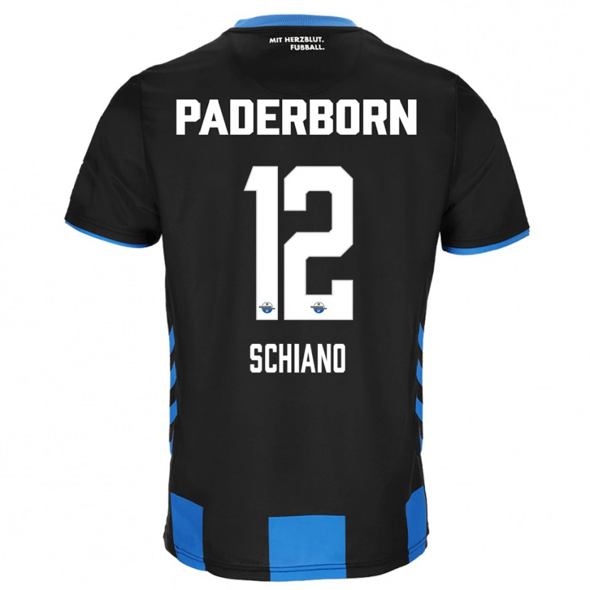 Danxen Män Damiano Schiano #12 Svart Blå Hemmatröja Matchtröjor 2025/26 Tröjor T-Tröja