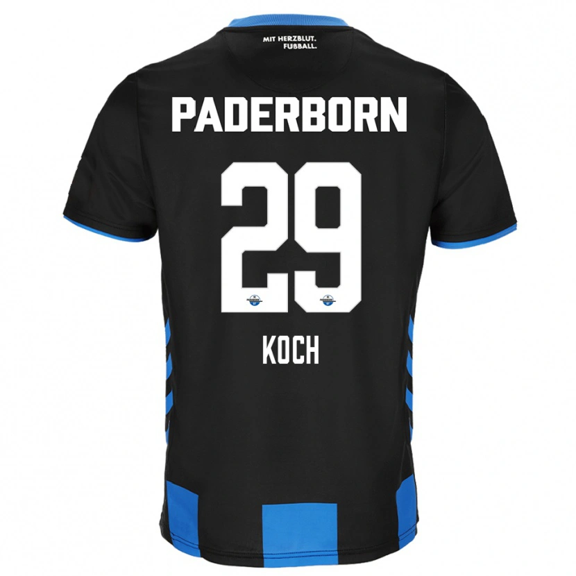 Danxen Män Henrik Koch #29 Svart Blå Hemmatröja Matchtröjor 2025/26 Tröjor T-Tröja