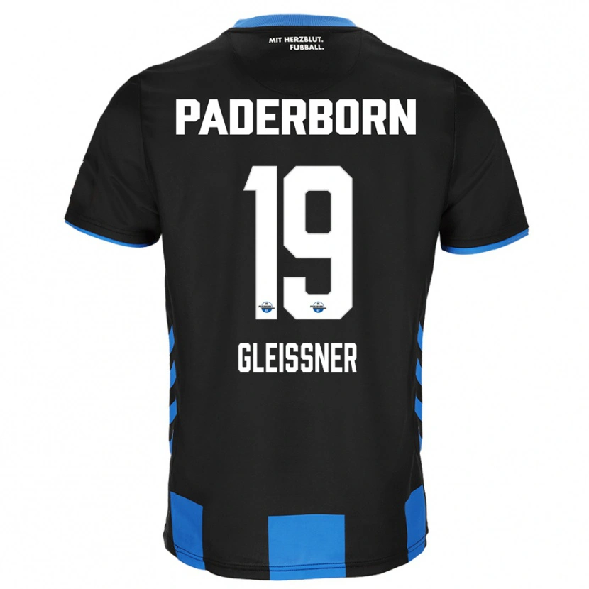 Danxen Män Kevin Gleissner #19 Svart Blå Hemmatröja Matchtröjor 2025/26 Tröjor T-Tröja