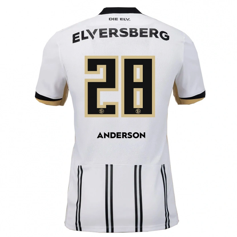 Danxen Män Mira Anderson #28 Vit Svart Hemmatröja Matchtröjor 2025/26 Tröjor T-Tröja
