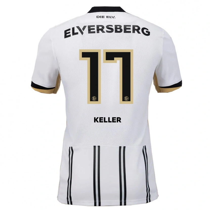 Danxen Män Ina Keller #17 Vit Svart Hemmatröja Matchtröjor 2025/26 Tröjor T-Tröja