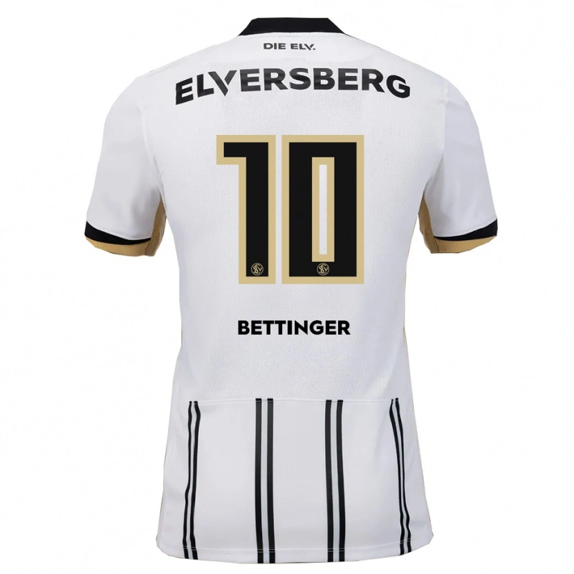 Danxen Män Pierre Bettinger #10 Vit Svart Hemmatröja Matchtröjor 2025/26 Tröjor T-Tröja
