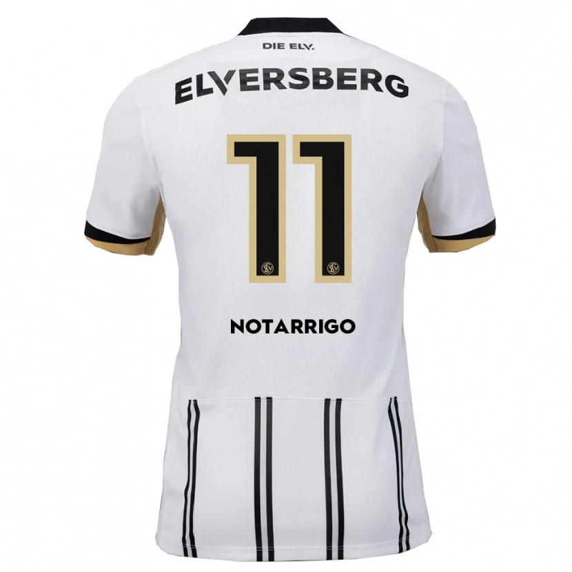 Danxen Män Lionel Notarrigo #11 Vit Svart Hemmatröja Matchtröjor 2025/26 Tröjor T-Tröja