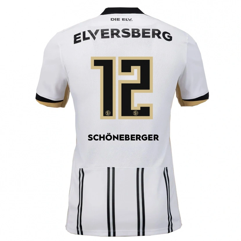 Danxen Män Louis Schöneberger #12 Vit Svart Hemmatröja Matchtröjor 2025/26 Tröjor T-Tröja