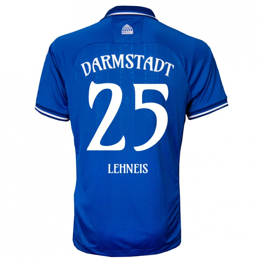 Danxen Män Daniel Lehneis #25 Blå Vit Hemmatröja Matchtröjor 2025/26 Tröjor T-Tröja