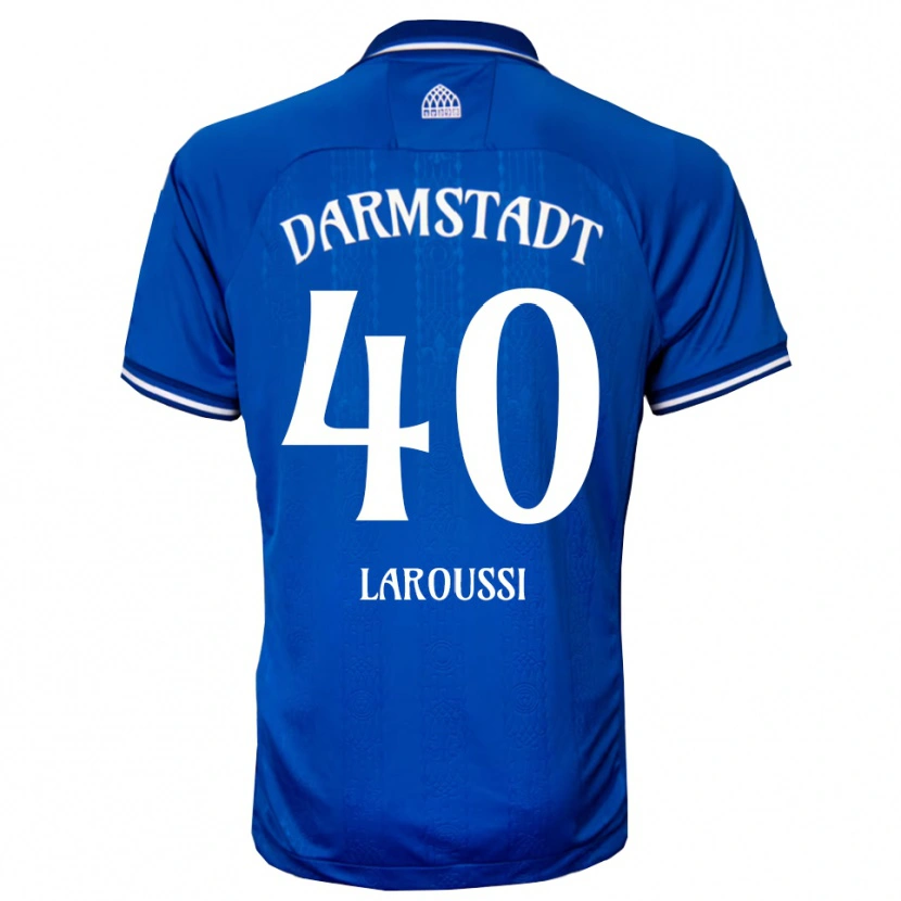 Danxen Män Devin Laroussi #40 Blå Vit Hemmatröja Matchtröjor 2025/26 Tröjor T-Tröja