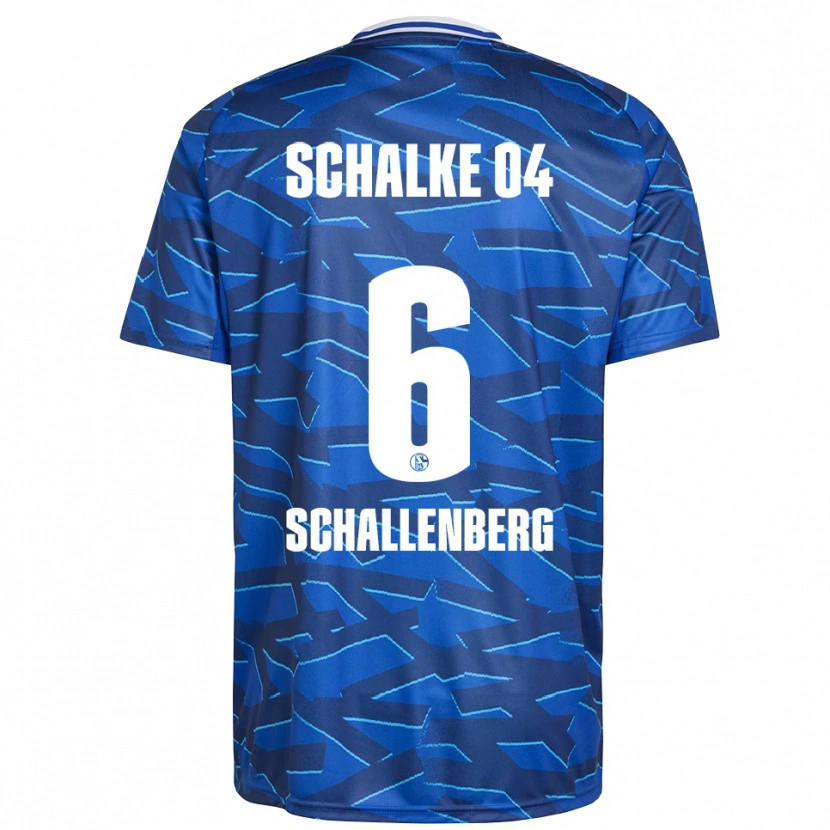 Danxen Män Ron Schallenberg #6 Kungblå Vit Hemmatröja Matchtröjor 2025/26 Tröjor T-Tröja