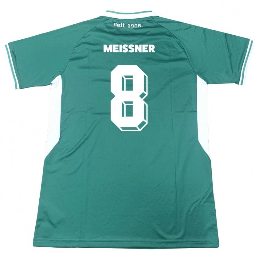 Danxen Män Thomas Meißner #8 Grön Vit Hemmatröja Matchtröjor 2025/26 Tröjor T-Tröja