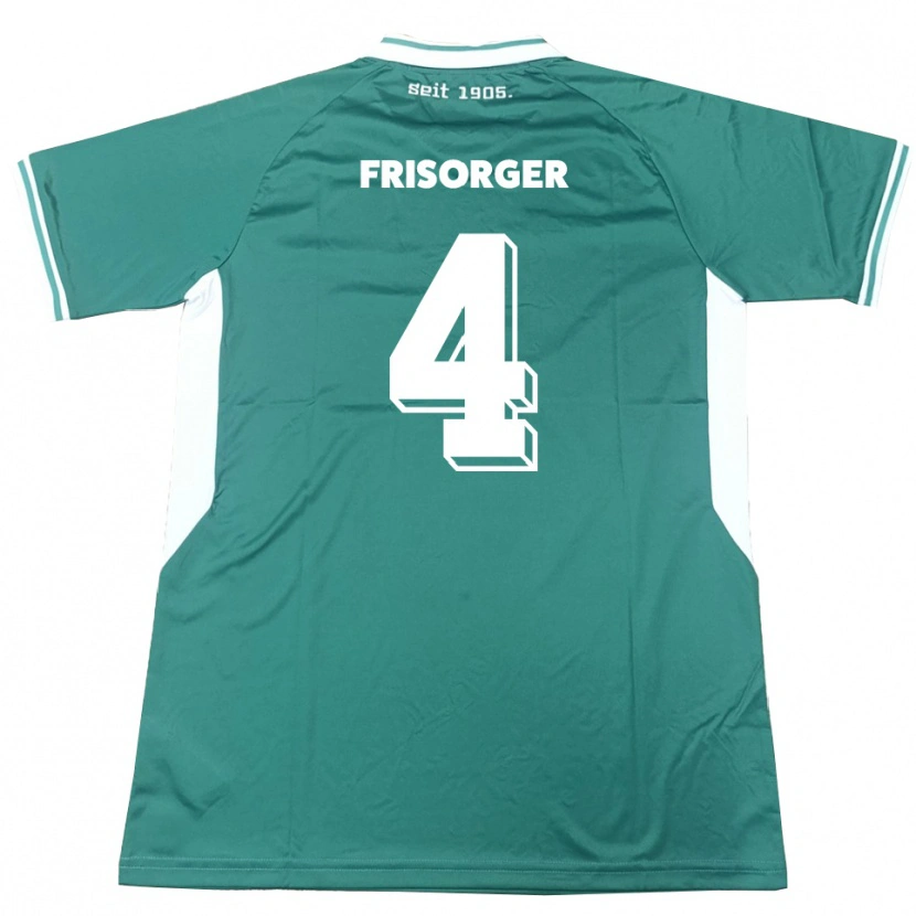 Danxen Män Kevin Frisorger #4 Grön Vit Hemmatröja Matchtröjor 2025/26 Tröjor T-Tröja