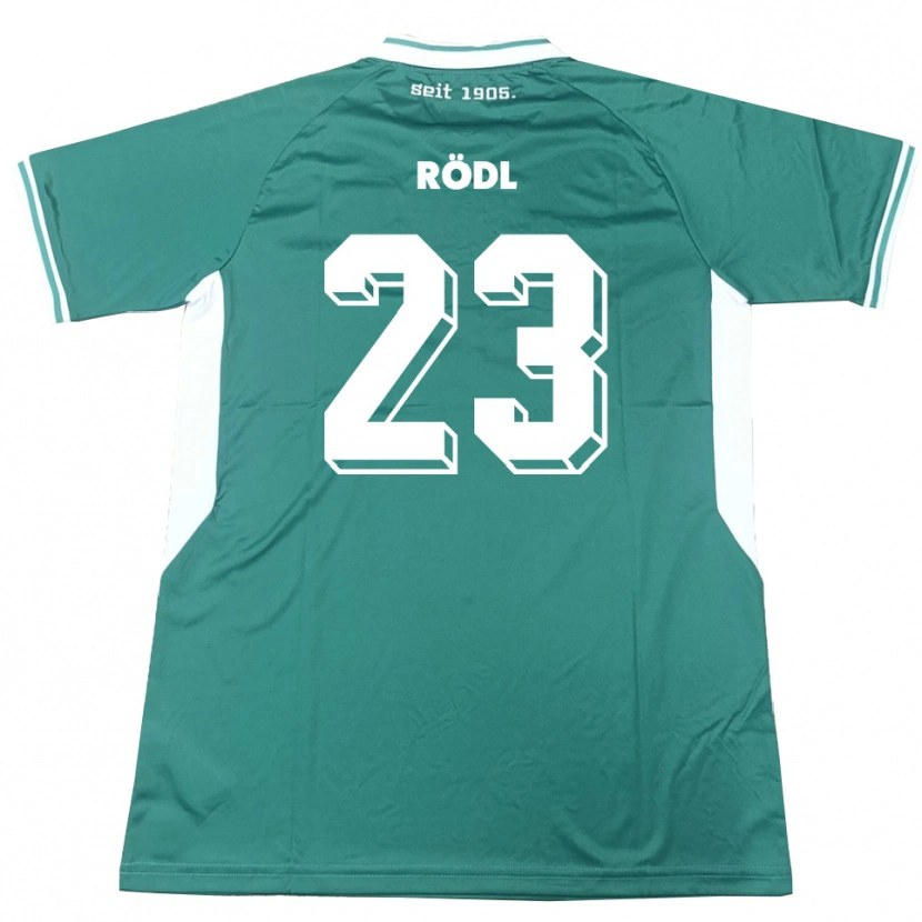 Danxen Män Valentin Rödl #23 Grön Vit Hemmatröja Matchtröjor 2025/26 Tröjor T-Tröja
