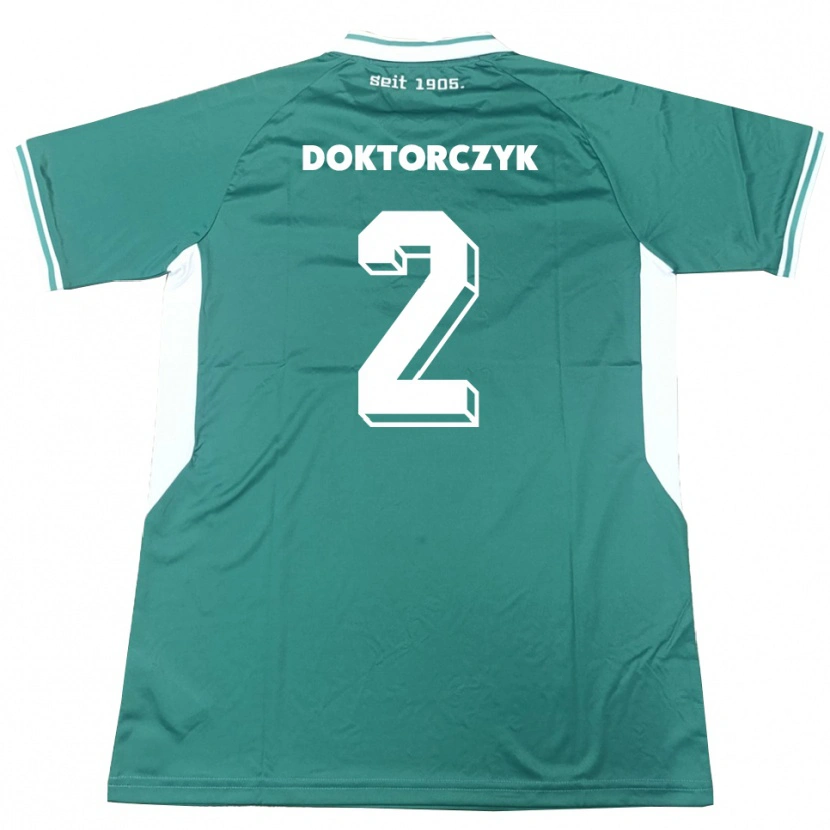 Danxen Män Nick Doktorczyk #2 Grön Vit Hemmatröja Matchtröjor 2025/26 Tröjor T-Tröja