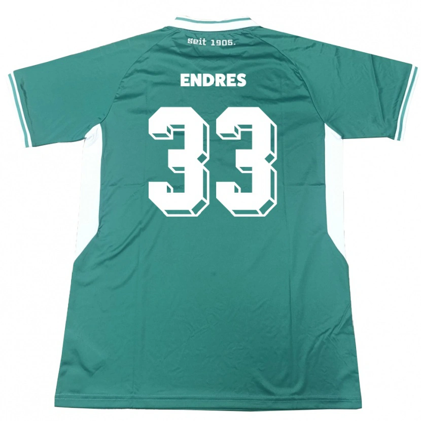 Danxen Män Joshua Endres #33 Grön Vit Hemmatröja Matchtröjor 2025/26 Tröjor T-Tröja