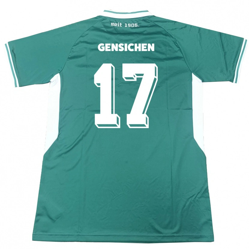Danxen Män Tim Gensichen #17 Grön Vit Hemmatröja Matchtröjor 2025/26 Tröjor T-Tröja
