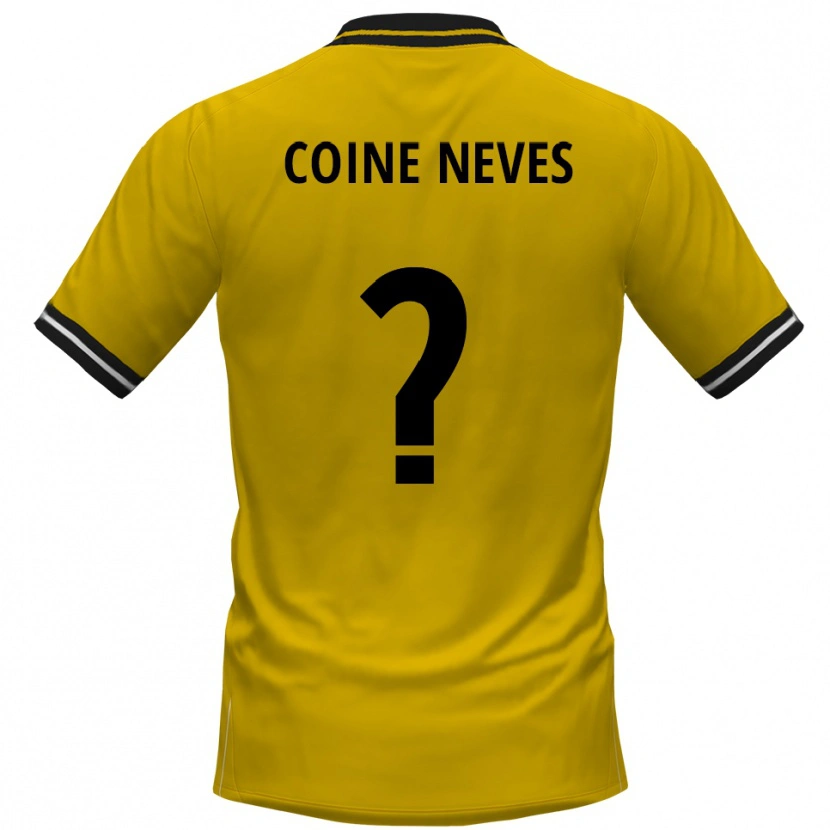 Danxen Män Arthur Coine Neves #0 Gul Svart Hemmatröja Matchtröjor 2025/26 Tröjor T-Tröja