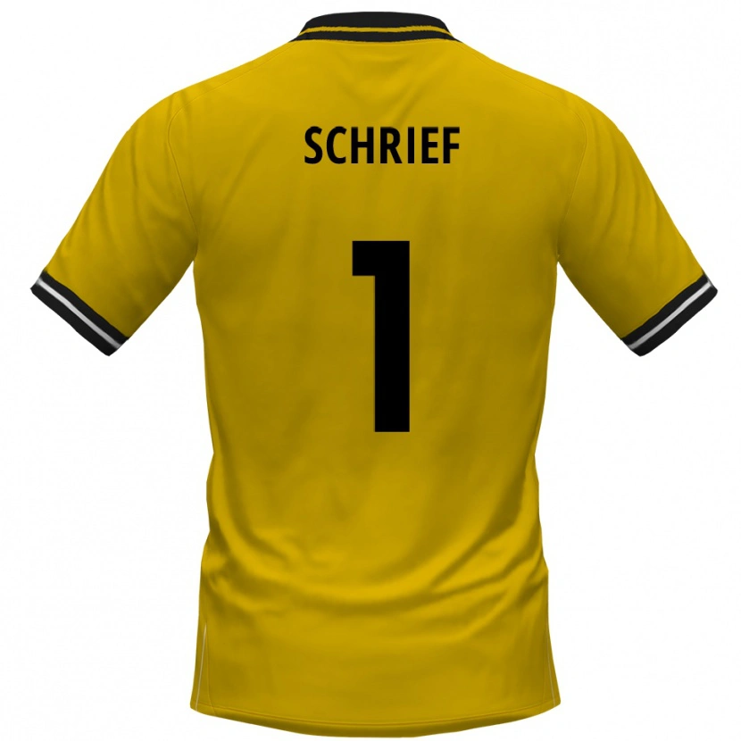 Danxen Män Moritz Schrief #1 Gul Svart Hemmatröja Matchtröjor 2025/26 Tröjor T-Tröja