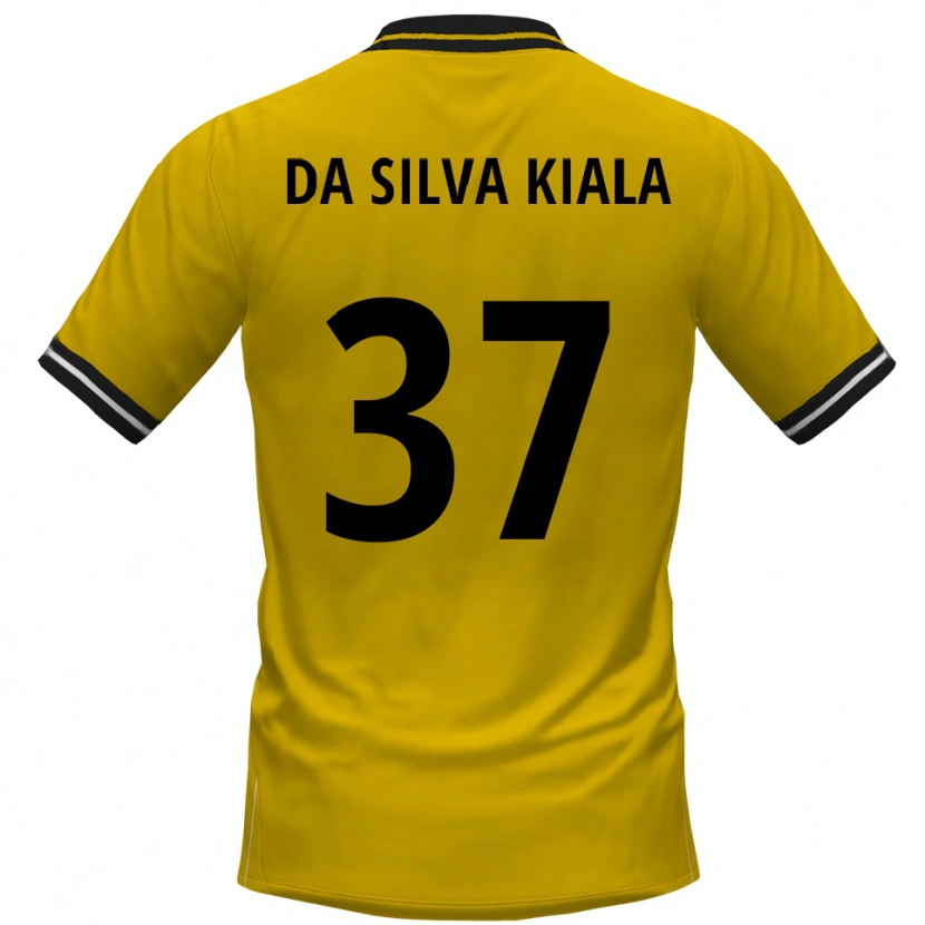 Danxen Män Joel Da Silva Kiala #37 Gul Svart Hemmatröja Matchtröjor 2025/26 Tröjor T-Tröja