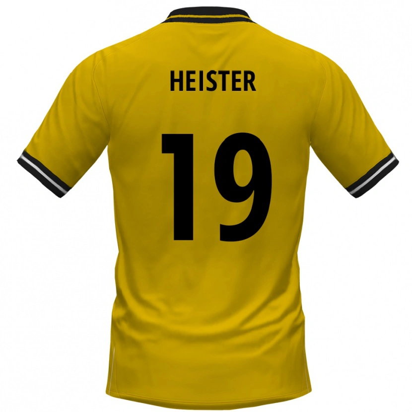 Danxen Män Florian Heister #19 Gul Svart Hemmatröja Matchtröjor 2025/26 Tröjor T-Tröja