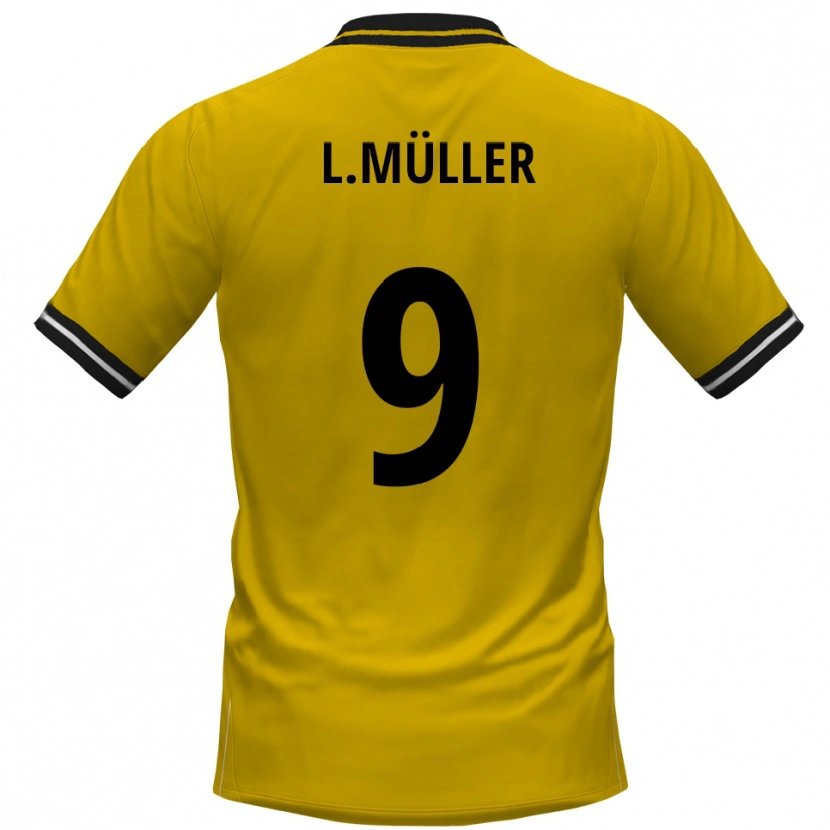 Danxen Män Levyn Müller #9 Gul Svart Hemmatröja Matchtröjor 2025/26 Tröjor T-Tröja