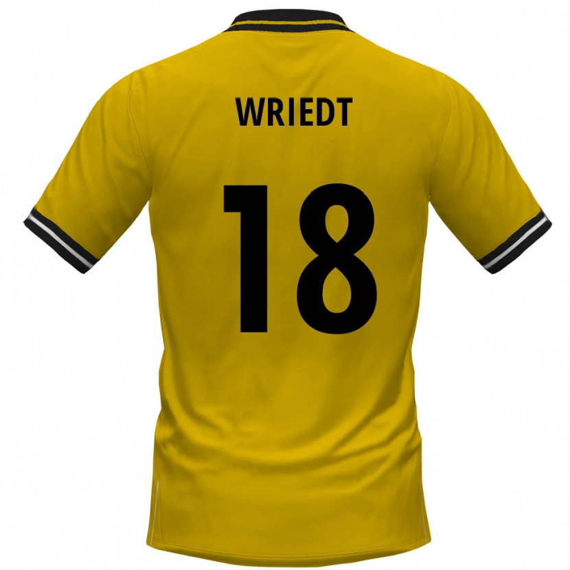 Danxen Män Kwasi Wriedt #18 Gul Svart Hemmatröja Matchtröjor 2025/26 Tröjor T-Tröja