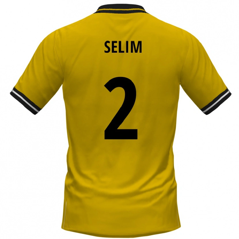 Danxen Män Yahia Selim #2 Gul Svart Hemmatröja Matchtröjor 2025/26 Tröjor T-Tröja