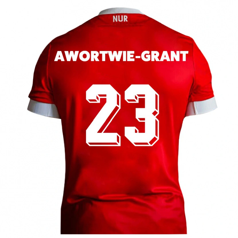 Danxen Män Nyamekye Awortwie-Grant #23 Röd Vit Hemmatröja Matchtröjor 2025/26 Tröjor T-Tröja