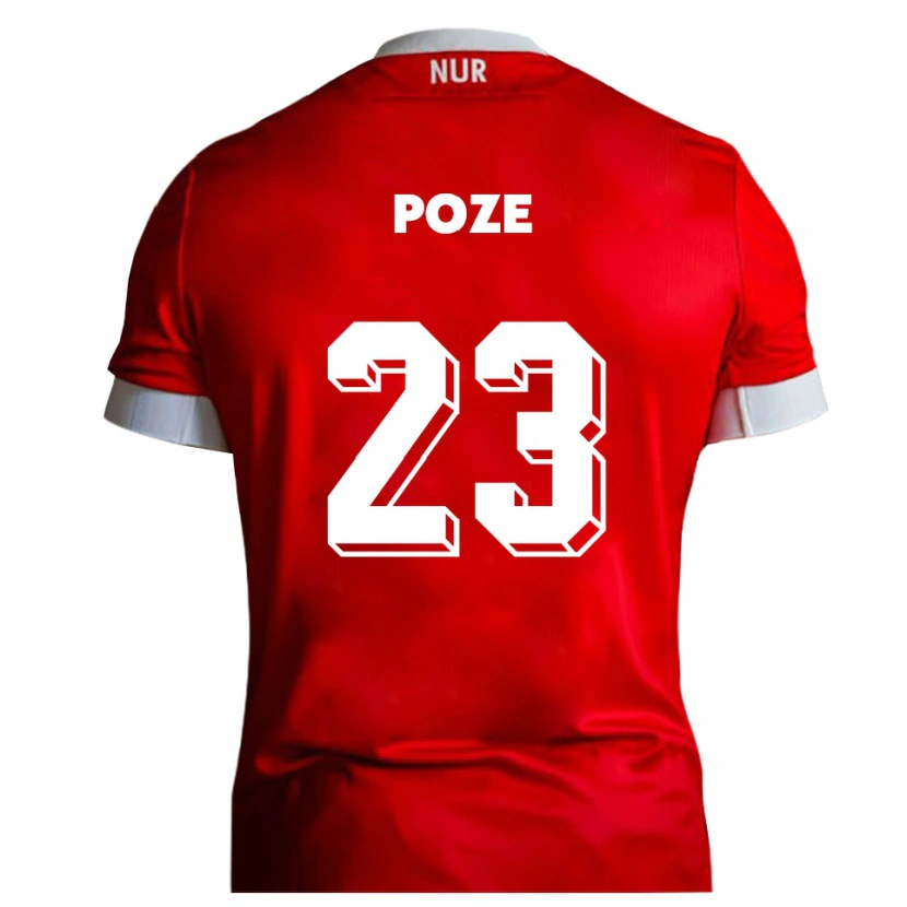 Danxen Män Paulas Poze #23 Röd Vit Hemmatröja Matchtröjor 2025/26 Tröjor T-Tröja