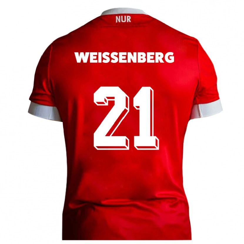 Danxen Män Shawn Weißenberg #21 Röd Vit Hemmatröja Matchtröjor 2025/26 Tröjor T-Tröja