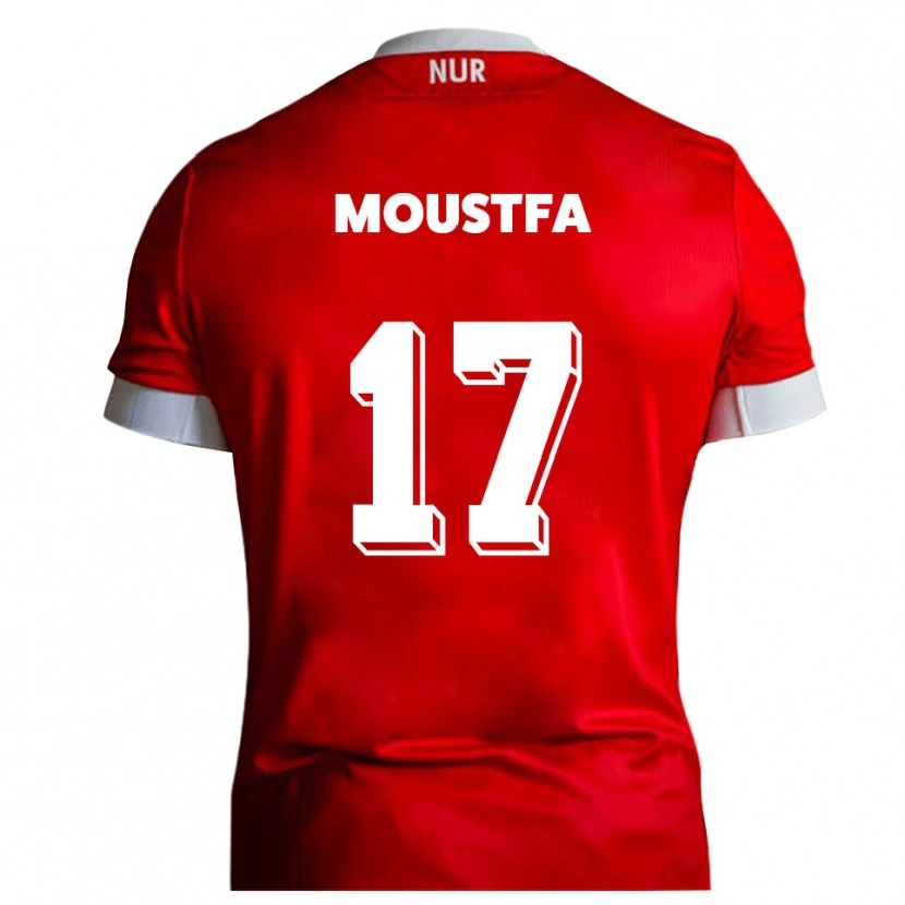 Danxen Män Can Moustfa #17 Röd Vit Hemmatröja Matchtröjor 2025/26 Tröjor T-Tröja