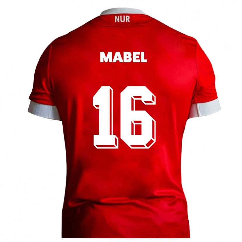 Danxen Män Steeve Mabel #16 Röd Vit Hemmatröja Matchtröjor 2025/26 Tröjor T-Tröja